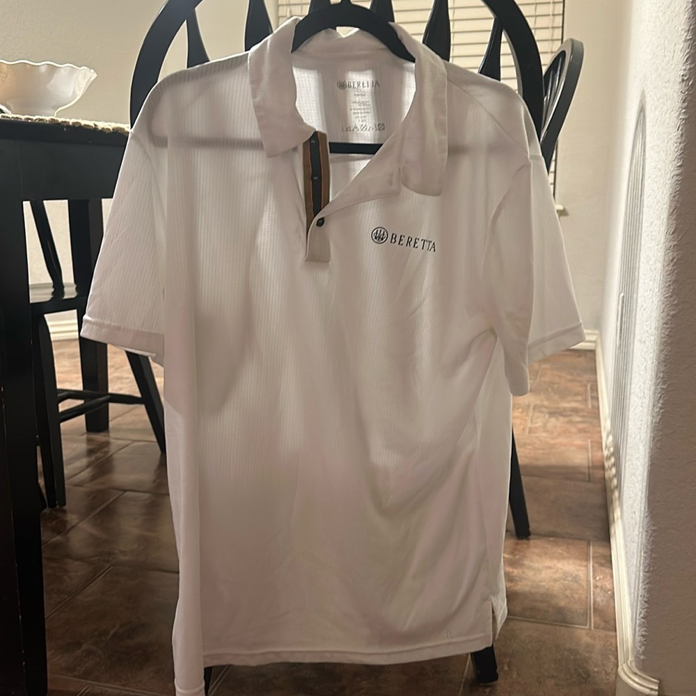 White baretta collared shirt